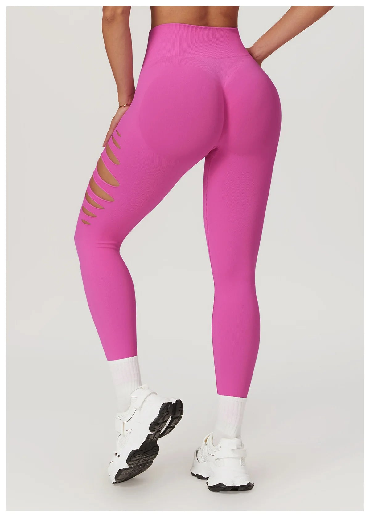 High Waist Hollowed Out Leggings