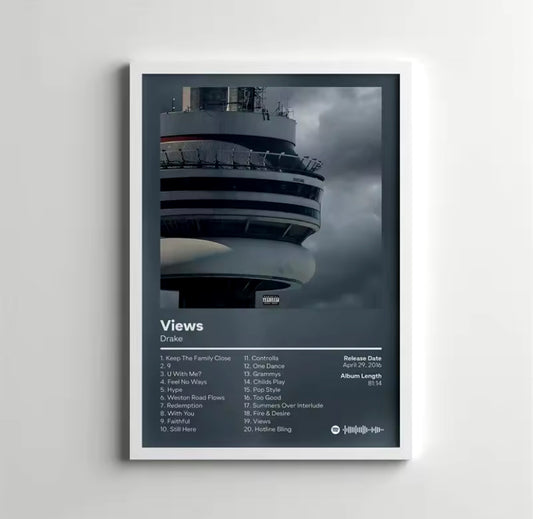 Drake “Views” Album Poster