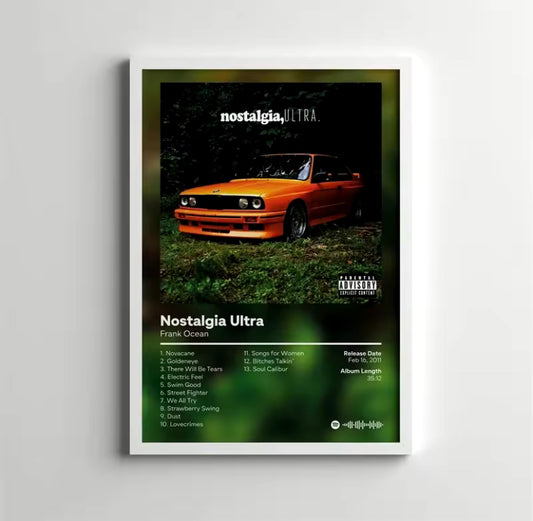 Frank Ocean “Nostalgia Ultra” Poster