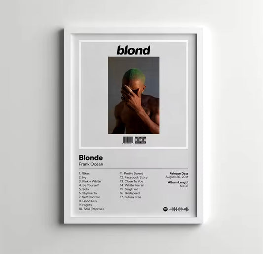 Frank Ocean “Blonde” Album Poster