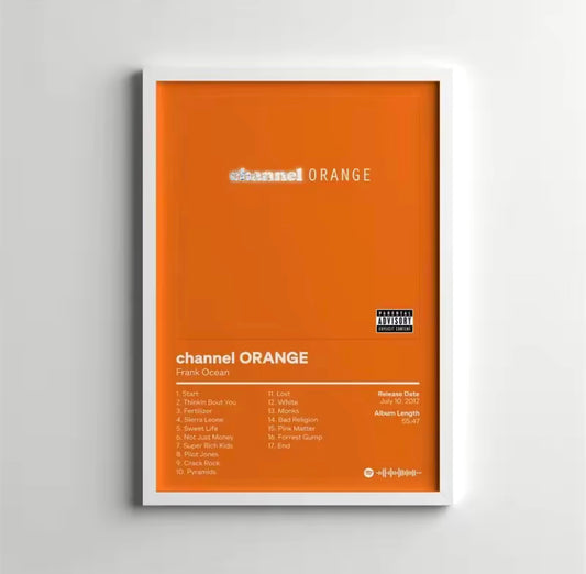 Frank Ocean “Channel ORANGE” Album Poster