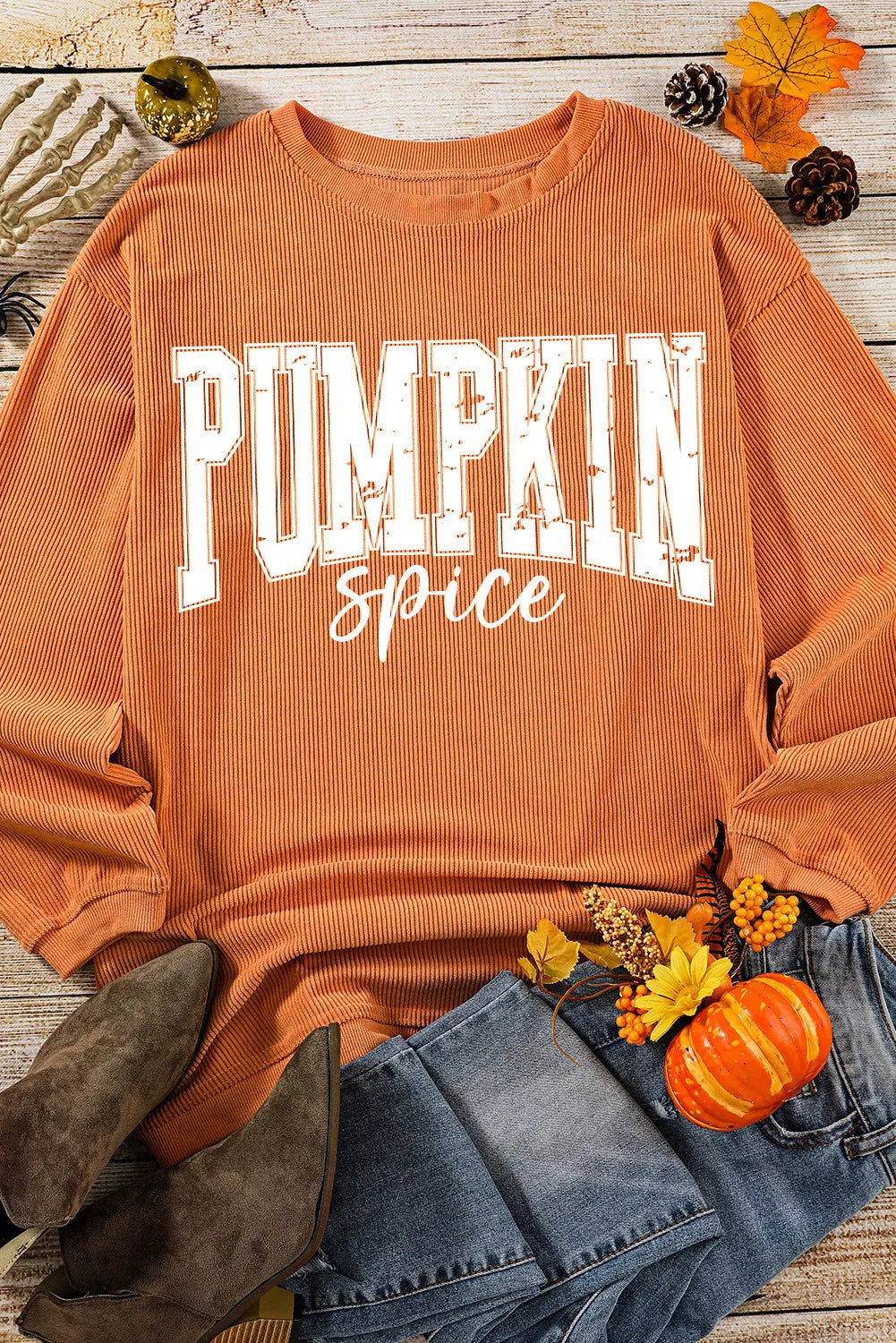 "Pumpkin Spice" Halloween Crew Neck