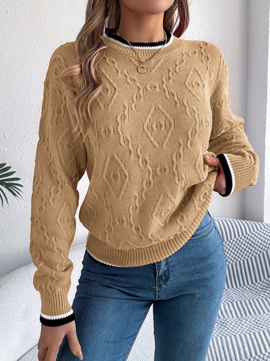 Round Neck Long Sleeve Sweater