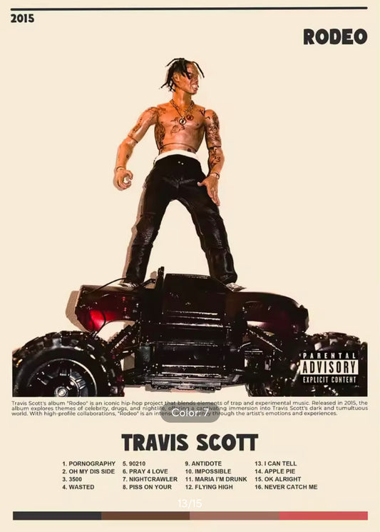 Travis Scott “Rodeo” Album Graphic Poster