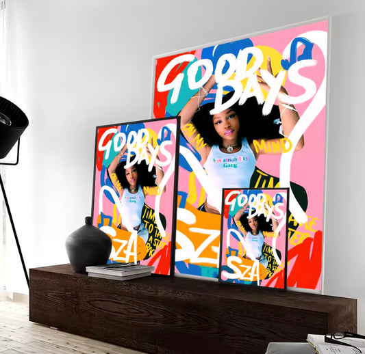 SZA Colorful “Good Days” Poster