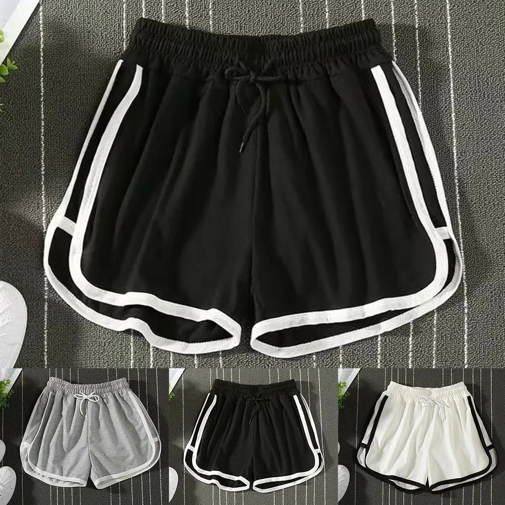 Womens Striped Casual Shorts